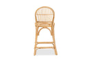 Alida Natural Brown Rattan Counter Stool Baxton