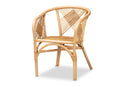 Patsy Natural Brown Rattan Dining Chair Baxton