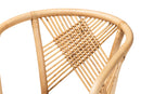 Patsy Natural Brown Rattan Dining Chair Baxton