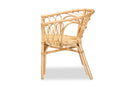 Melia Natural Brown Rattan Dining Chair Baxton