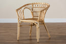 Melia Natural Brown Rattan Dining Chair Baxton