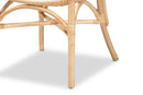 Ariane Natural Brown Rattan 2Pc Dining Chair Set Baxton