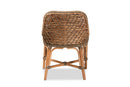 Cody Natural Brown Woven Rattan Dining Side Chair w/Cushion Baxton