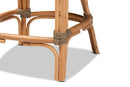 Cody Natural Brown Woven Rattan Counter Stool w/Cushion Baxton