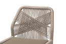 Jessie Gray Woven Rope Mahogany Dining Side Chair Baxton