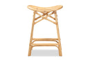 Guevara Natural Brown Rattan Counter Stool Baxton