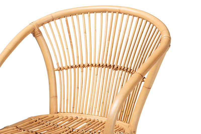 Artemis Natural Brown Rattan Counter Stool Baxton