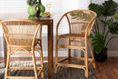Artemis Natural Brown Rattan Counter Stool Baxton