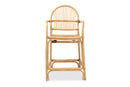 Randolph Natural Brown Rattan Counter Stool Baxton