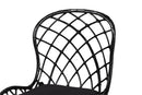 Robista Black and Rattan 7-Piece Dining Set Baxton