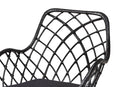 Robista Black and Rattan 7-Piece Dining Set Baxton