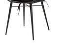 Robista Black and Rattan 7-Piece Dining Set Baxton