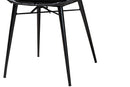 Clement Black Finished Rattan and Metal 2Pc Dining Chair Set Baxton