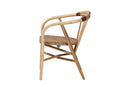 Leane Natural Brown Rattan Dining Chair Baxton
