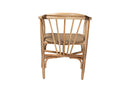 Leane Natural Brown Rattan Dining Chair Baxton