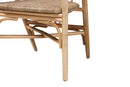 Leane Natural Brown Rattan Dining Chair Baxton