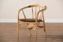 Leane Natural Brown Rattan Dining Chair Baxton