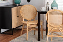 Hedia Natural Brown Rattan Dining Chair Baxton