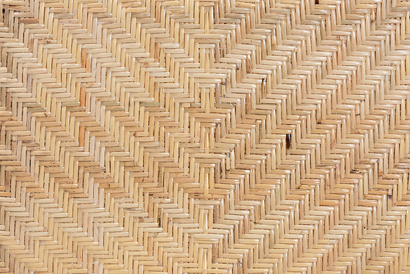 Karla Natural Brown and Rattan Dining Chair Baxton