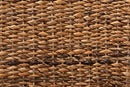 Veronique Rustic Natural Seagrass and Brown Dining Chair Baxton