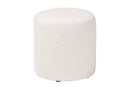 Josephine Ivory Boucle Upholstered Ottoman Baxton