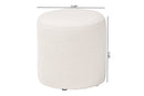 Josephine Ivory Boucle Upholstered Ottoman Baxton