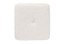 Walsh Ivory Boucle Upholstered Ottoman Baxton