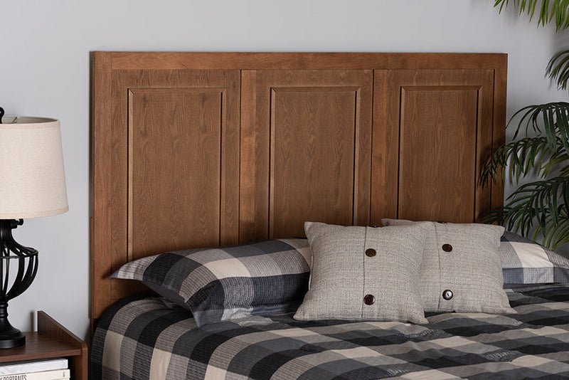 Ramiro Ash Walnut King Size Headboard Baxton