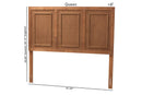 Ramiro Ash Walnut King Size Headboard Baxton
