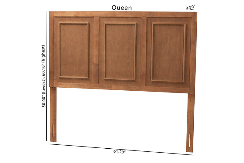 Ramiro Ash Walnut King Size Headboard Baxton