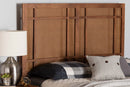 Hasana Ash Walnut King Size Headboard w/Rattan Baxton