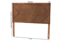 Himari Ash Walnut Queen Size Headboard Baxton