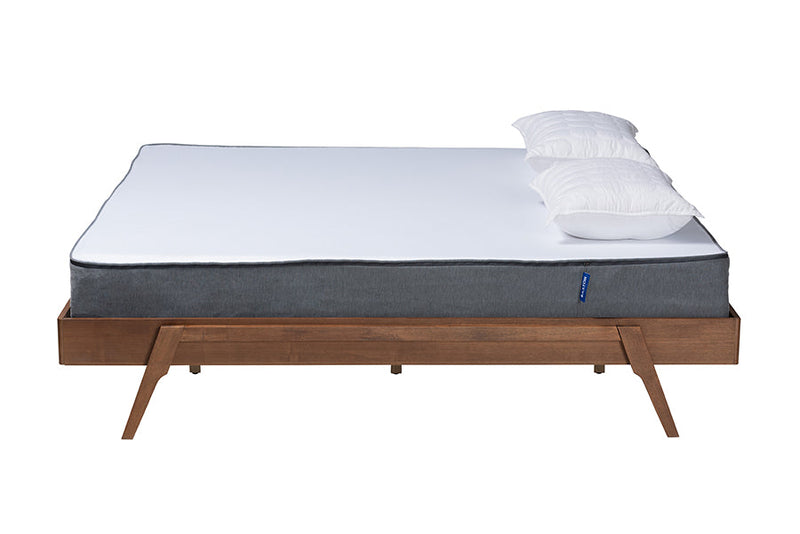 Grant Ash Walnut Queen Size Bed Baxton