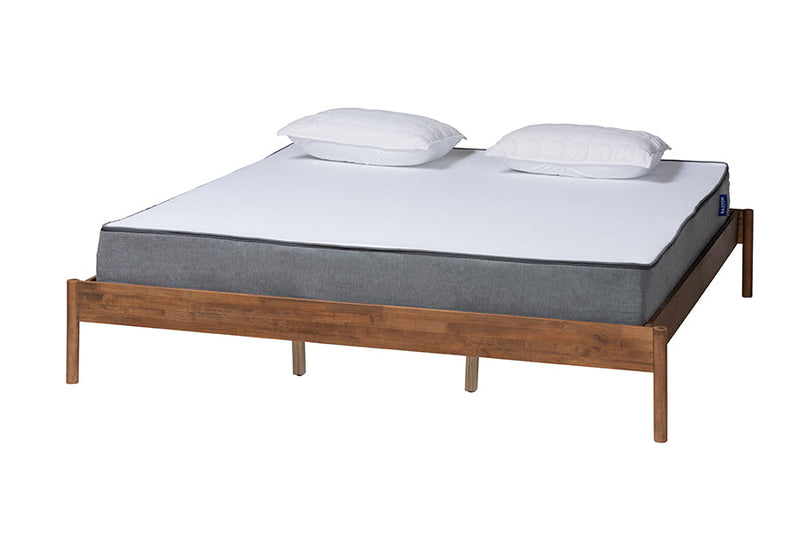 Riordan Ash Walnut Queen Size Bed Baxton