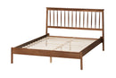 Riordan Walnut Brown Queen Size Bed Baxton