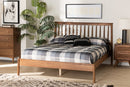 Riordan Walnut Brown Queen Size Bed Baxton