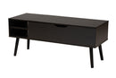 Eiko Modern Two-Tone Black and Espresso Brown Coffee Table Baxton