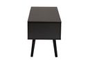 Eiko Modern Two-Tone Black and Espresso Brown Coffee Table Baxton