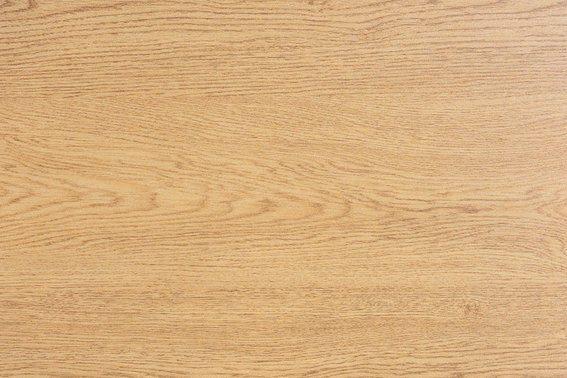 Glover Industrial Oak Brown and Black Metal 1-Drawer End Table w/Natural Rattan Baxton