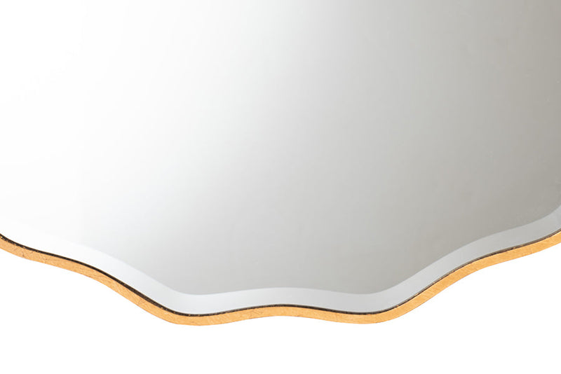 Lovella Modern Antique Goldleaf Accent Wall Mirror Baxton