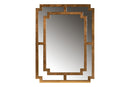 Aries Antique Gold Accent Wall Mirror Baxton