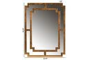 Aries Antique Gold Accent Wall Mirror Baxton