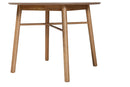 Talli French Oak Brown Finished Rubberwood Dining Table Baxton
