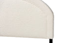 Brigitte Modern Cream Boucle Fabric Queen Size Headboard Baxton