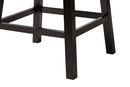 Olson Dark Brown Faux Leather Espresso Brown 2Pc Swivel Counter Stool Set Baxton