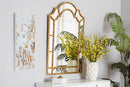 Didrika Modern Antique Goldleaf Metal Accent Wall Mirror Baxton