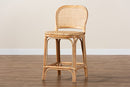 Cardiff Natural Brown Rattan Counter Stool Baxton