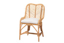 Barbara Natural Brown Rattan Dining Chair Baxton