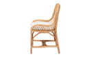 Barbara Natural Brown Rattan Dining Chair Baxton