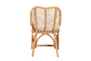Barbara Natural Brown Rattan Dining Chair Baxton